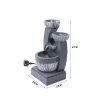 Living and Home Outdoor Electric Freestanding Garden Fountain Rockery Decor