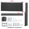 Living and Home 300cm Outdoor Patio Retractable Side Awning Balcony Sunshade Blind, Dark Grey