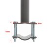 Living and Home 300cm Outdoor Patio Retractable Side Awning Balcony Sunshade Blind, Dark Grey