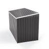 Living and Home 7 x 3 ft Outdoor Lockable Steel Garden Metal Junk/Bike Storage Shed, Anthracite