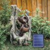 Living and Home Outdoor Water Fountain Rockery Decoration Solar Powered Water Feature