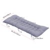 Living and Home Grey Non-slip Sun Lounger Cushion for Garden Patio, 125cm(W) x 48cm(D)