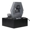 Living and Home Cascade Tabletop Fountain Water Feature with LED Light