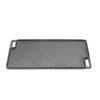 Living and Home Black Cast Iron Grill Pan, 46cm W x 26cm D x 1.5cm H