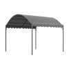 3x3M Outdoor Metal Arched Pergola with Shade