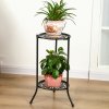 Living and Home Vintage 2 Tier Metal Plant Display Stand