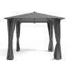 3x3M Metal Gazebo with Lights