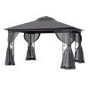 Outdoor Garden Gazebo Shade Canopy 395cm W x 295cm D x  280cm H