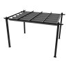13x10ft Aluminium Pergola with Retractable Roof