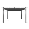 13x13ft Aluminium Pergola with Retractable Roof