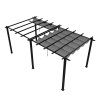10x20ft Aluminium Pergola with Retractable Roof