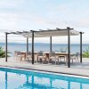10x20ft Aluminium Pergola with Retractable Roof