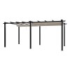 10x20ft Aluminium Pergola with Retractable Roof
