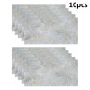 Living and Home 10Pcs Self-Adhesive Marble Pattern Wall Tile Stickers