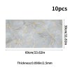 Living and Home 10Pcs Self-Adhesive Marble Pattern Wall Tile Stickers