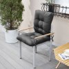 Living and Home Non-slip Garden Chair Cushion with Back