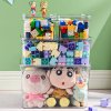 Living and Home 4Pcs Transparent Stackable Storage Box Set