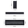 Living and Home 60 Inch Modern LED Electric Fireplace with Remote Control 12 Flame Colours