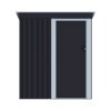 5.38 x 2.89FT Outdoor Metal Storage Shed with Lockable Door