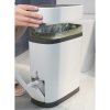 Living and Home Slim Plastic Trash Can with Built-in Toilet Brush