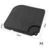 Living and Home 4pcs 15L HDPE Square Water and Sand Filled Freestanding Parasol Base