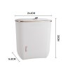 Living and Home Kitchen Bathroom Hanging Waste Bin with Lid