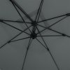 Living and Home 3M Dark Grey Large Square Canopy Rotating Outdoor Cantilever Parasol