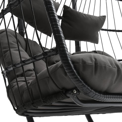 Outdoor Hanging 2-Seater Egg Chair