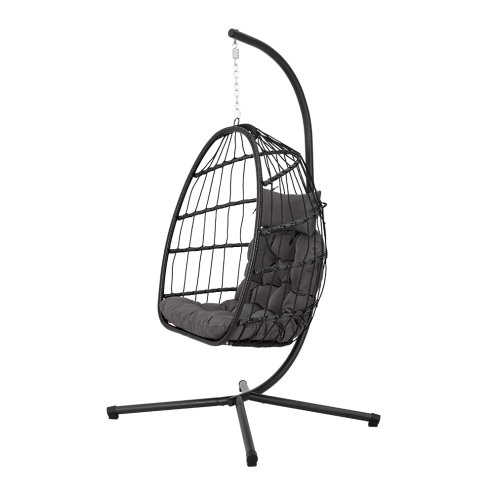 Hanging Chair with Stand and Cushion
