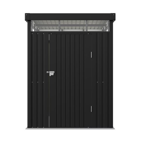 Living and Home 5.3 x 8.5FT Outdoor Metal Garden Storage Shed, Anthracite