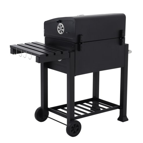 Living and Home Outdoor Portable Charcoal BBQ Grill Barbecue Trolley