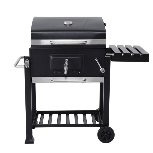 Living and Home Outdoor Portable Charcoal BBQ Grill Barbecue Trolley