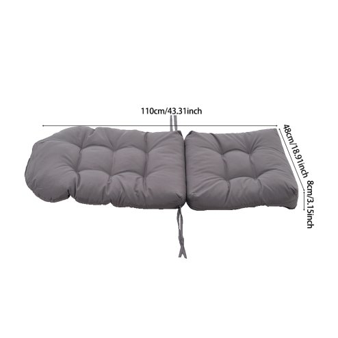 Living and Home Outdoor Waterproof Tufted Swing Seat Cushion