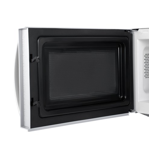 700W 20L Stainless Steel Microwave 6 Power Levels with Defrost Function, Freestanding
