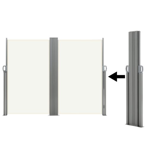 Living and Home 600cm L x 180cm W Outdoor Retractable Privacy Side Awning, Beige