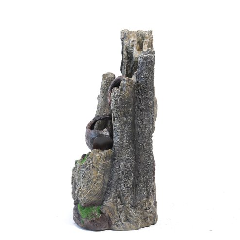 Living and Home Outdoor Water Fountain Rockery Decoration Solar Powered Water Feature