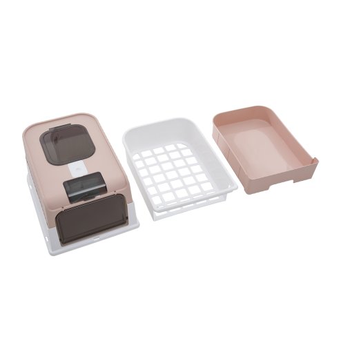 Living and Home Fully Enclosed Cat Litter Box with UV Sterilization