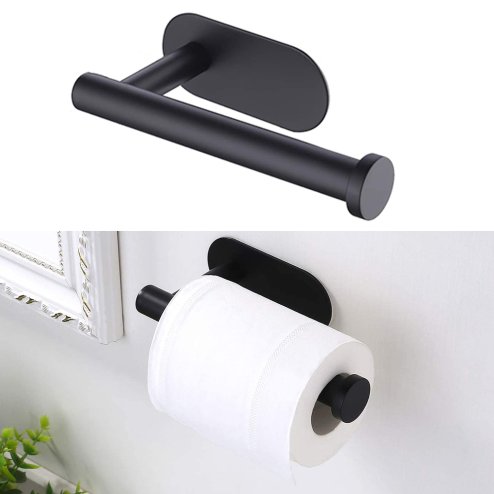 Living and Home Modern Wall Mounted Stainless Steel Toilet Paper Roll Holder for Bathroom