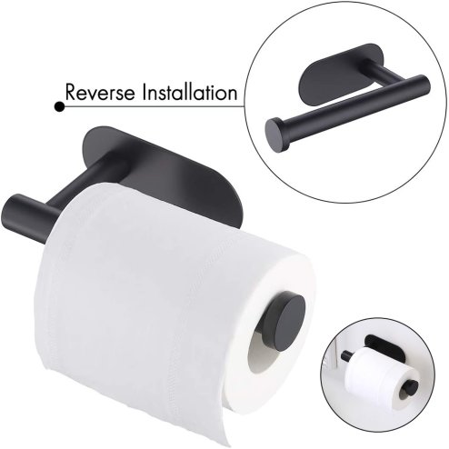 Living and Home Modern Wall Mounted Stainless Steel Toilet Paper Roll Holder for Bathroom
