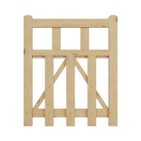 Living and Home 2.5x3ft Outdoor Wooden Garden Gate Fence Door