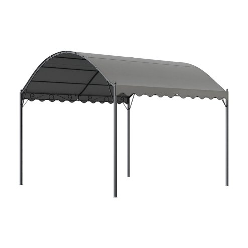 3x3M Outdoor Metal Arched Pergola with Shade