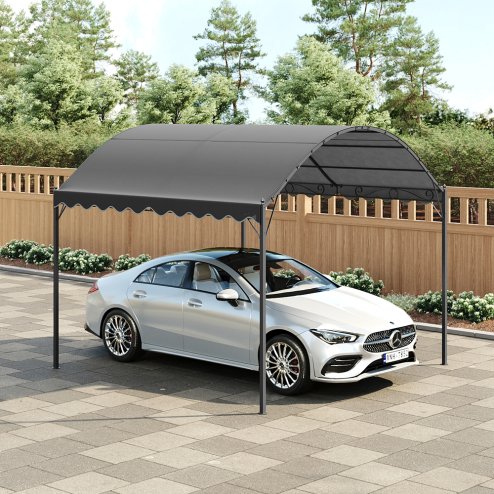 3x3M Outdoor Metal Arched Pergola with Shade