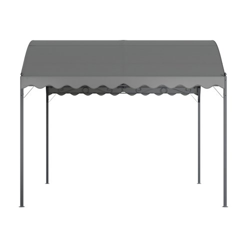 3x3M Outdoor Metal Arched Pergola with Shade