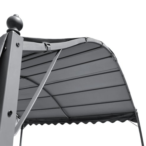 3x3M Outdoor Metal Arched Pergola with Shade