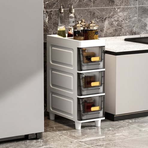 Living and Home 3-Tier Floor-standing Storage Cart