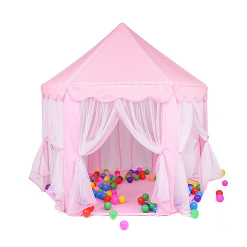 Living and Home Hexagonal Large Fairy Play House Indoor Tent for Kids