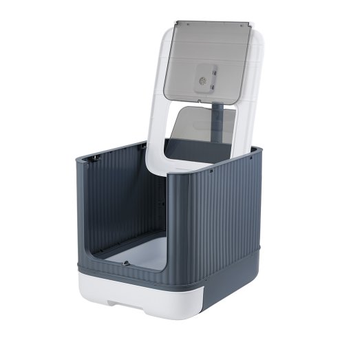 Living and Home Large Cat Litter Box with UV Sterilizer Lamp, 34.5 cm W x 44.5 cm D x 36.5 cm H