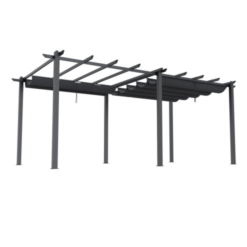 6x3M Aluminum Patio Pergola with Canopy