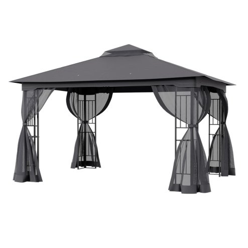 Outdoor Garden Gazebo Shade Canopy 395cm W x 295cm D x  280cm H