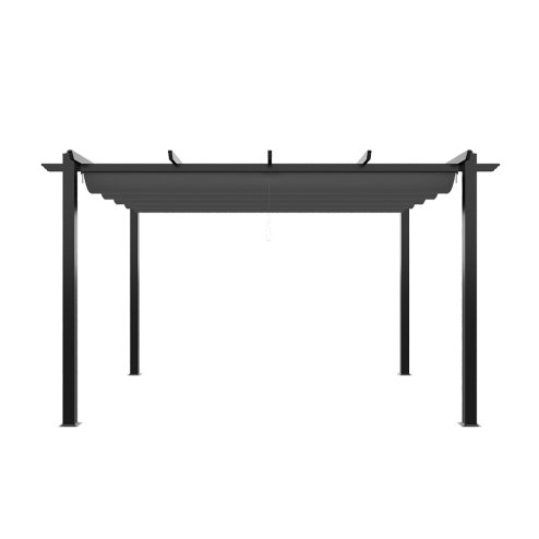 13x10ft Aluminium Pergola with Retractable Roof